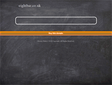 Tablet Screenshot of eightbar.co.uk